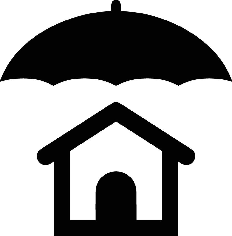 Regenschirm Schutz Symbol Symbol Vektor Bild. Illustration von das Sicherheit schützen Regenschirm Sicherheit Design Bild