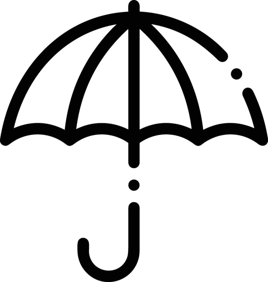 Regenschirm Schutz Symbol Symbol Vektor Bild. Illustration von das Sicherheit schützen Regenschirm Sicherheit Design Bild