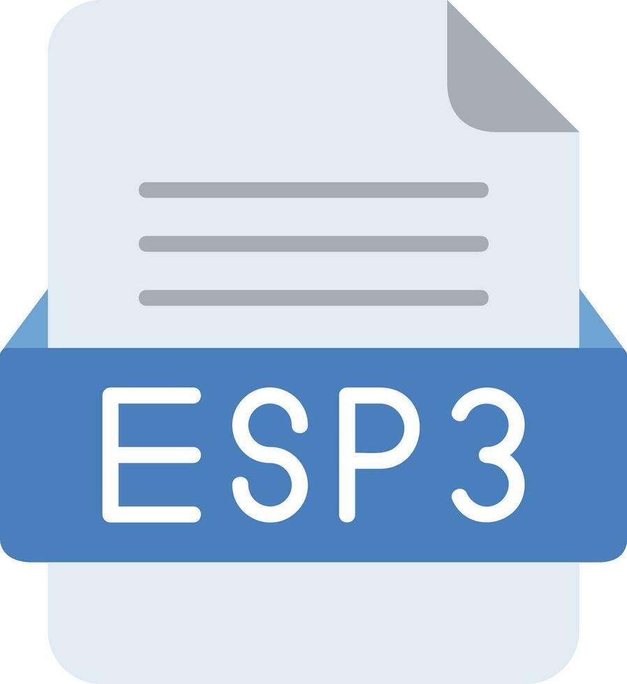 esp3 Datei Format Linie Symbol vektor