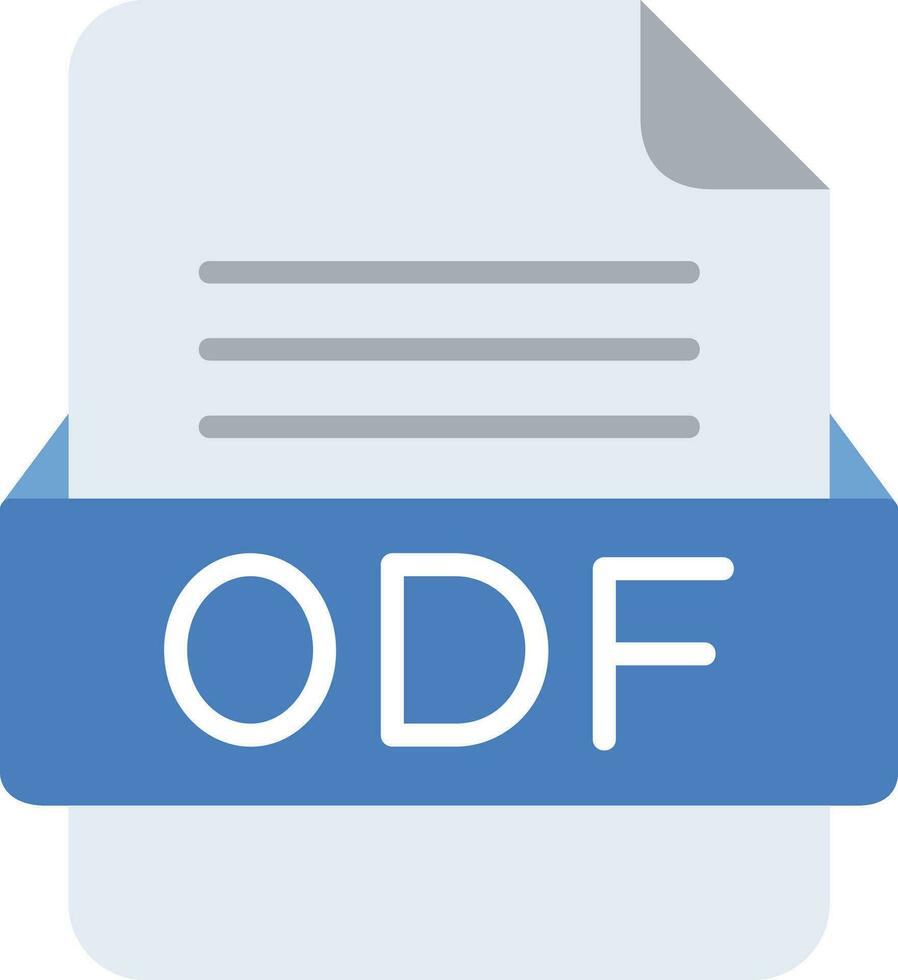 odf Datei Format Linie Symbol vektor