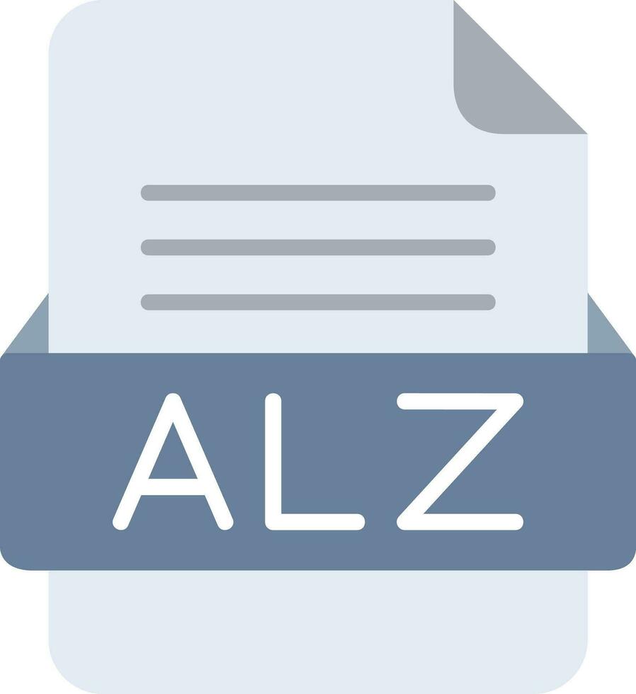 alz Datei Format Linie Symbol vektor