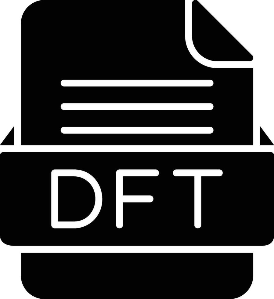 dft Datei Format Linie Symbol vektor