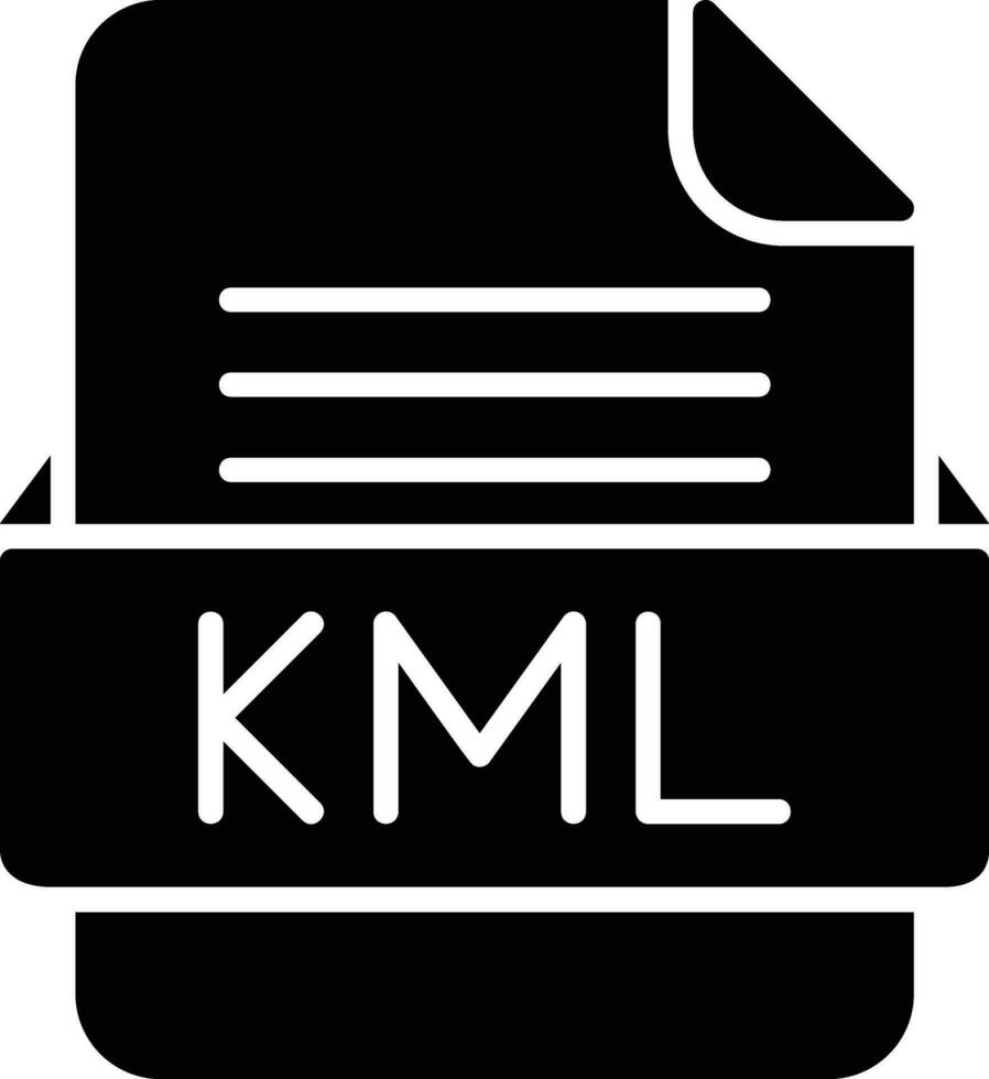 kml Datei Format Linie Symbol vektor