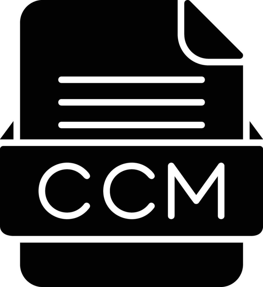 ccm Datei Format Linie Symbol vektor