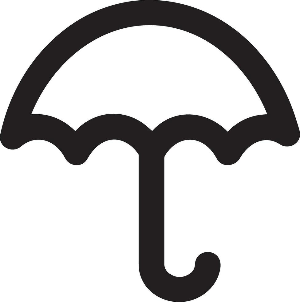 Regenschirm Schutz Symbol Symbol Vektor Bild. Illustration von das Sicherheit schützen Regenschirm Sicherheit Design Bild