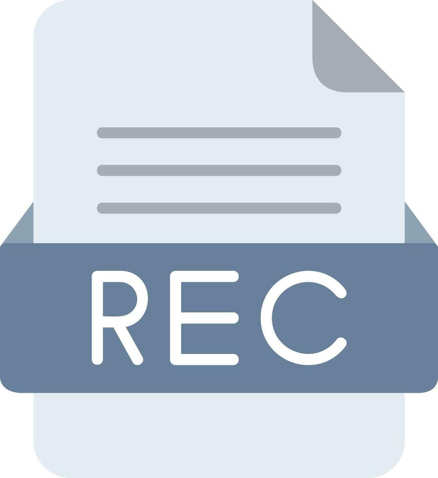 rec Datei Format Linie Symbol vektor