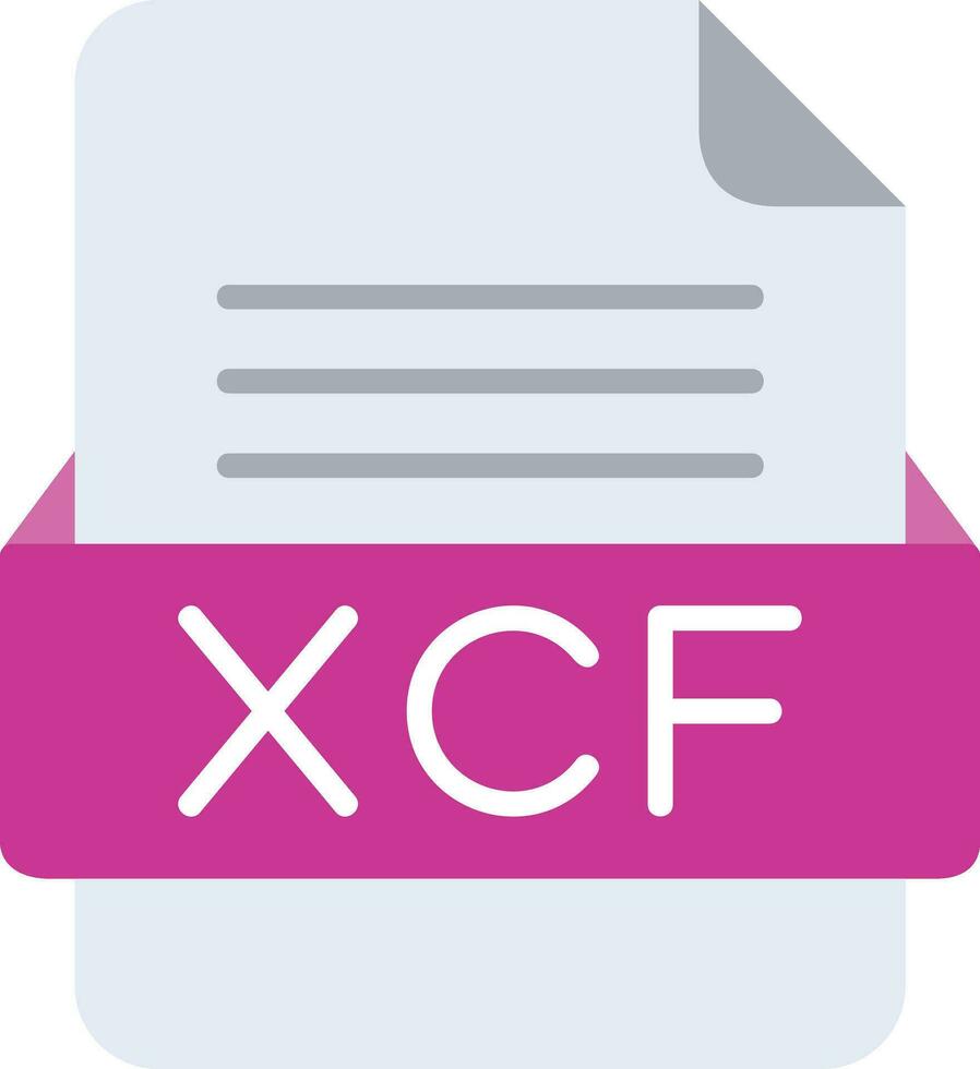 xcf Datei Format Linie Symbol vektor