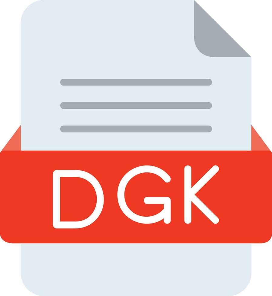 dgk Datei Format Linie Symbol vektor