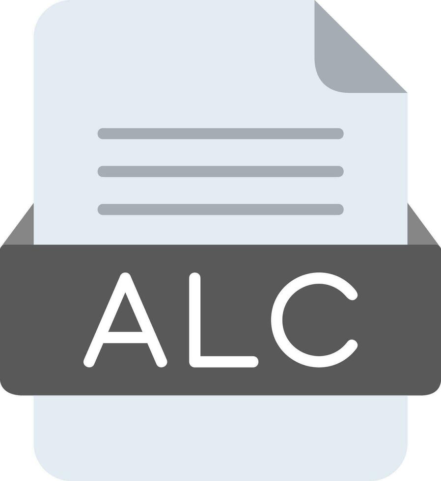 alc fil formatera linje ikon vektor