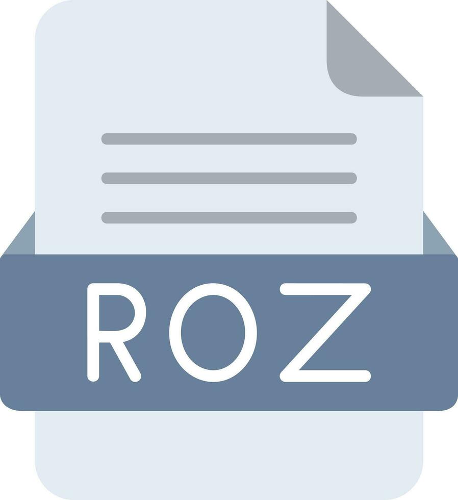 roz Datei Format Linie Symbol vektor