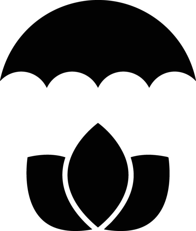 Regenschirm Schutz Symbol Symbol Vektor Bild. Illustration von das Sicherheit schützen Regenschirm Sicherheit Design Bild