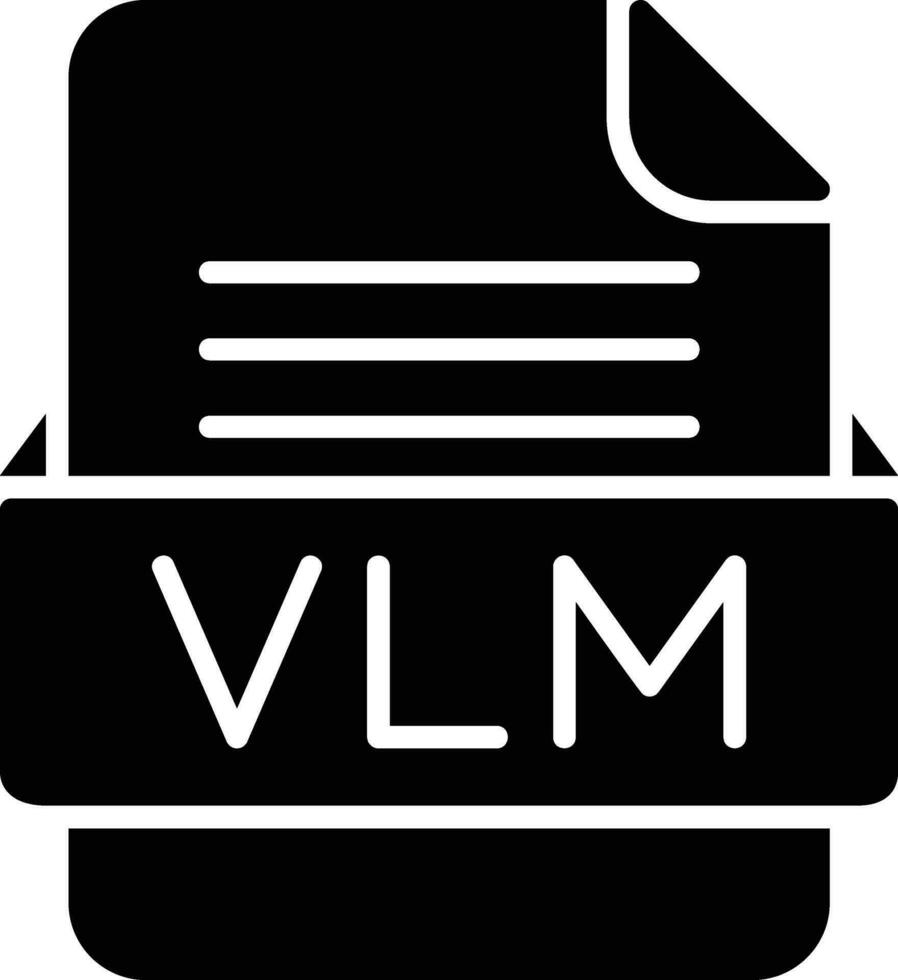 vlm Datei Format Linie Symbol vektor