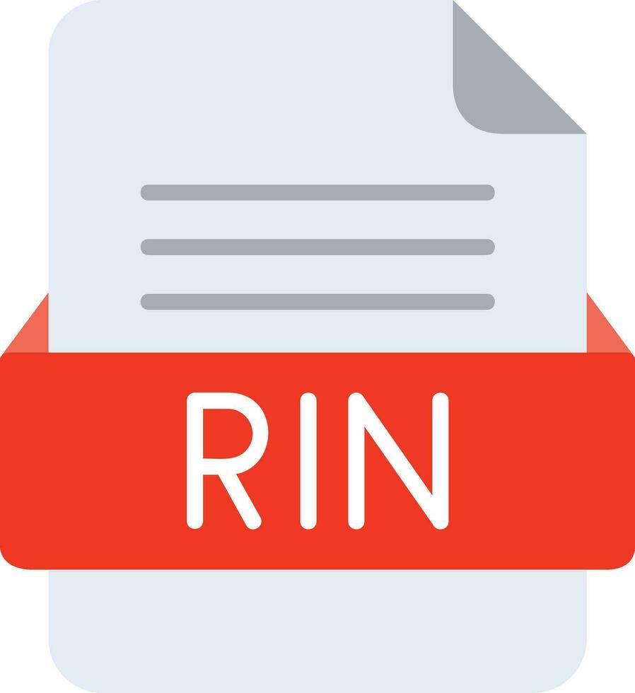 rin Datei Format Linie Symbol vektor