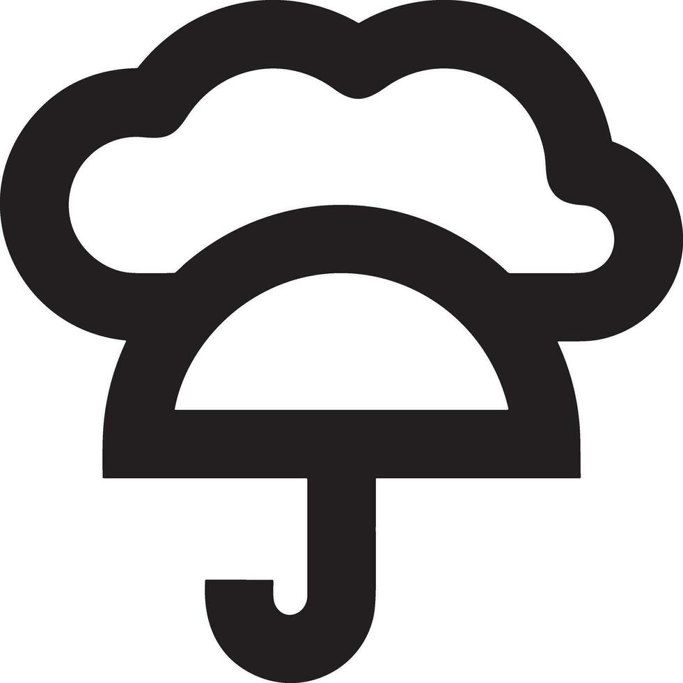 Regenschirm Schutz Symbol Symbol Vektor Bild. Illustration von das Sicherheit schützen Regenschirm Sicherheit Design Bild