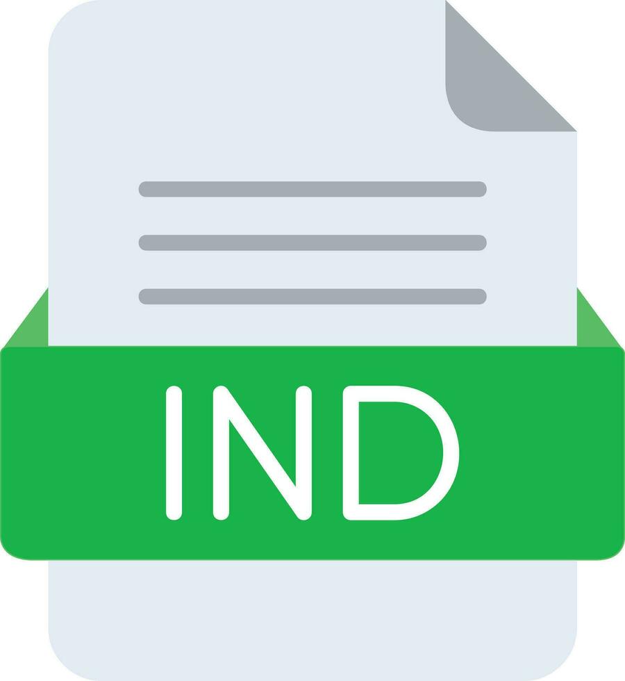 ind Datei Format Linie Symbol vektor