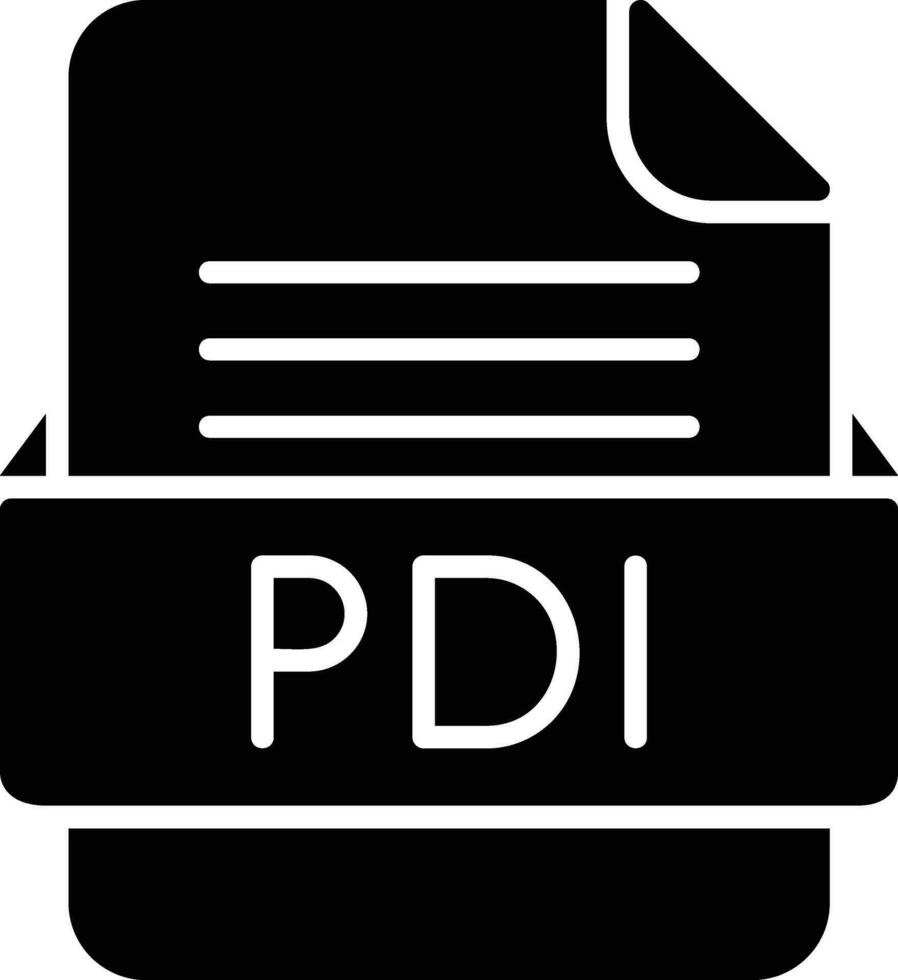 pdi Datei Format Linie Symbol vektor