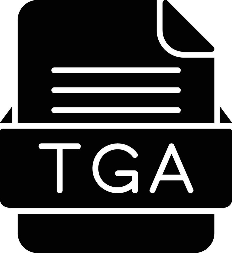 tga Datei Format Linie Symbol vektor