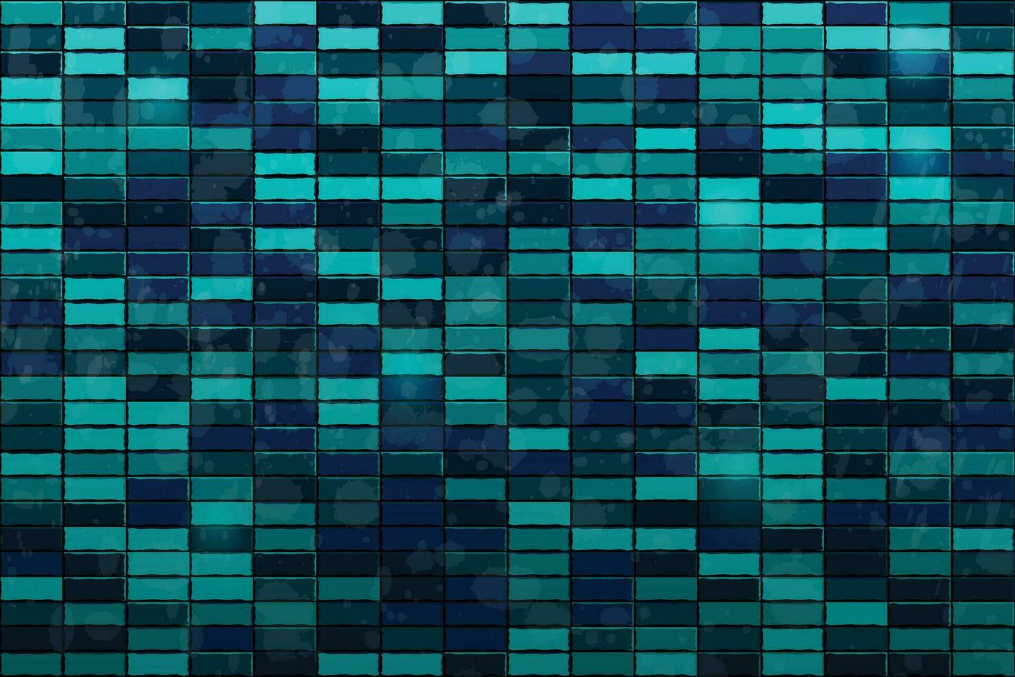 abstrakt Blau Techno Puzzle geometrisch Hintergrund mit Quadrate Ziegel vektor