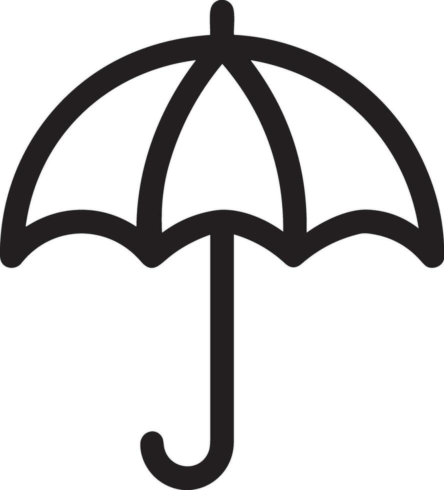 Regenschirm Schutz Symbol Symbol Vektor Bild. Illustration von das Sicherheit schützen Regenschirm Sicherheit Design Bild