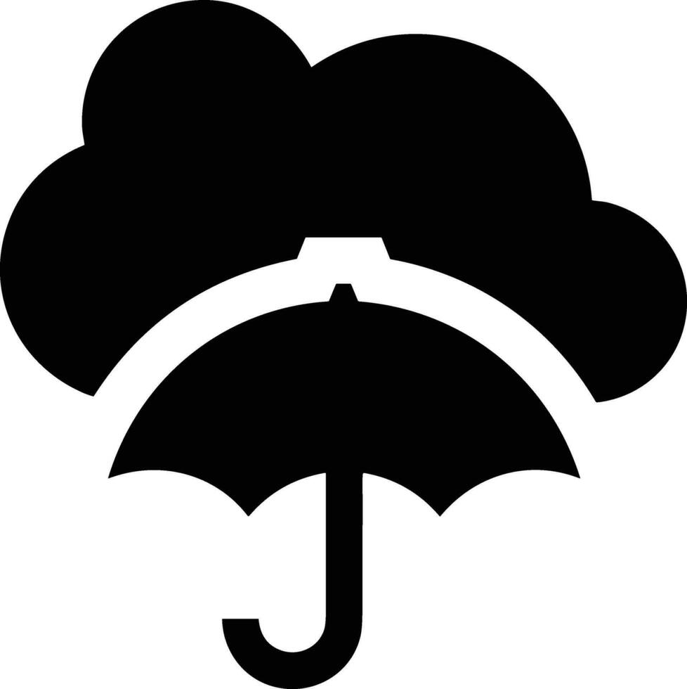 Regenschirm Schutz Symbol Symbol Vektor Bild. Illustration von das Sicherheit schützen Regenschirm Sicherheit Design Bild