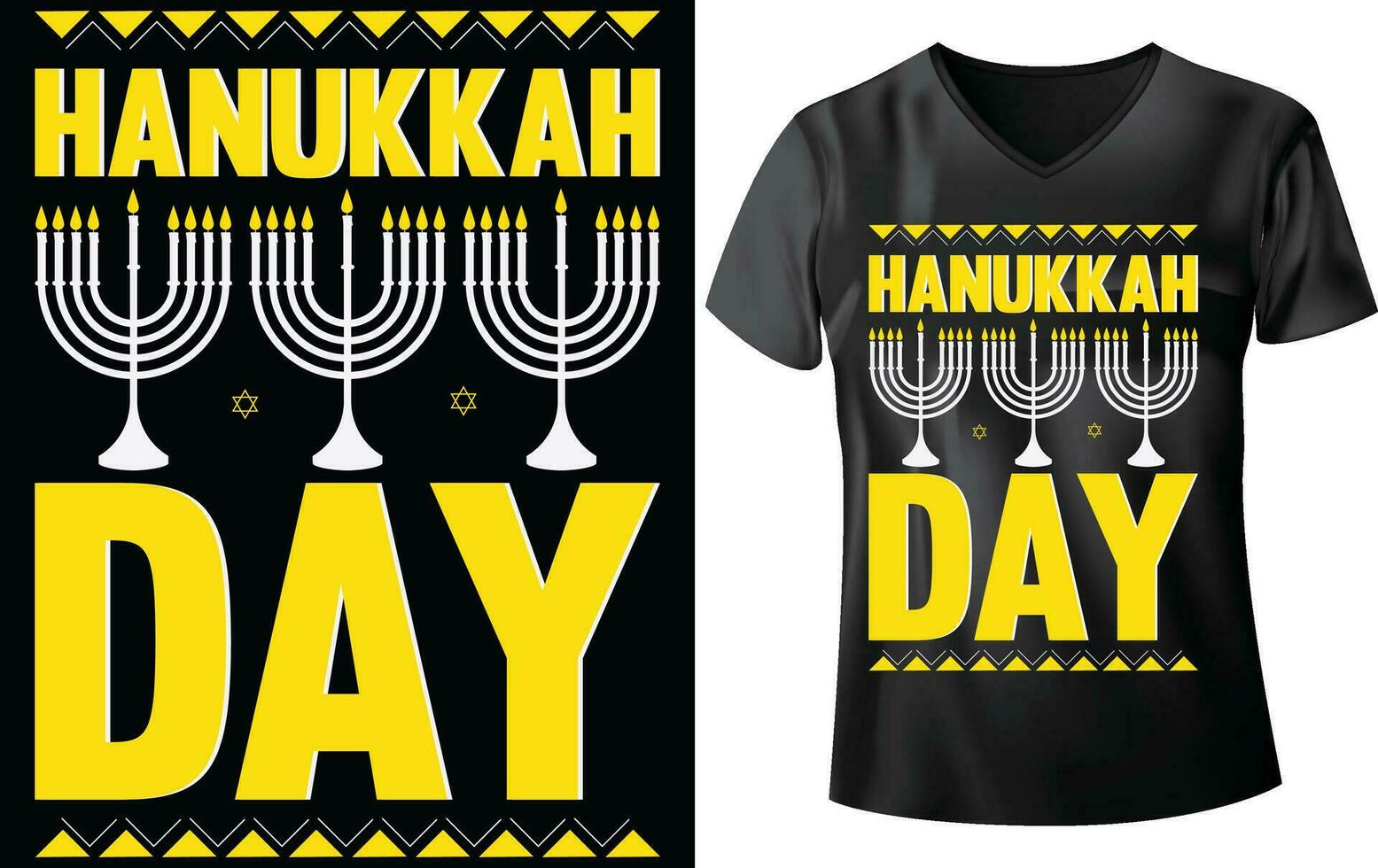 hanukkah dag t-shirt design vektor