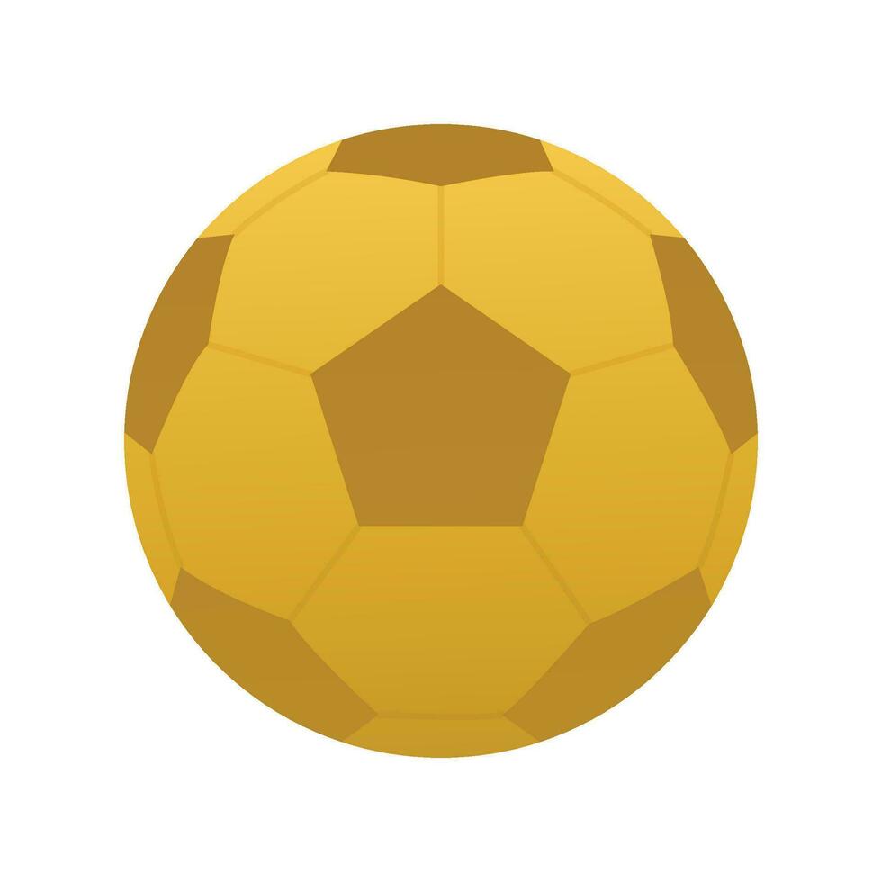 Vektor Handball Ball im golden Farbe