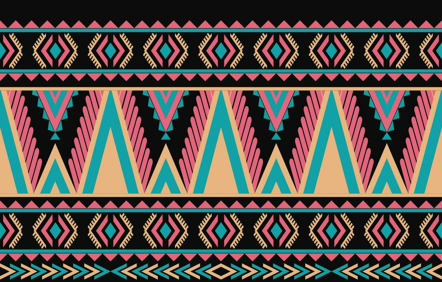 etnisk abstrakt ikat konst. aztec prydnad skriva ut. geometrisk etnisk mönster sömlös Färg orientalisk. design för bakgrund ,ridå, matta, tapet, Kläder, omslag, batik, vektor illustration.