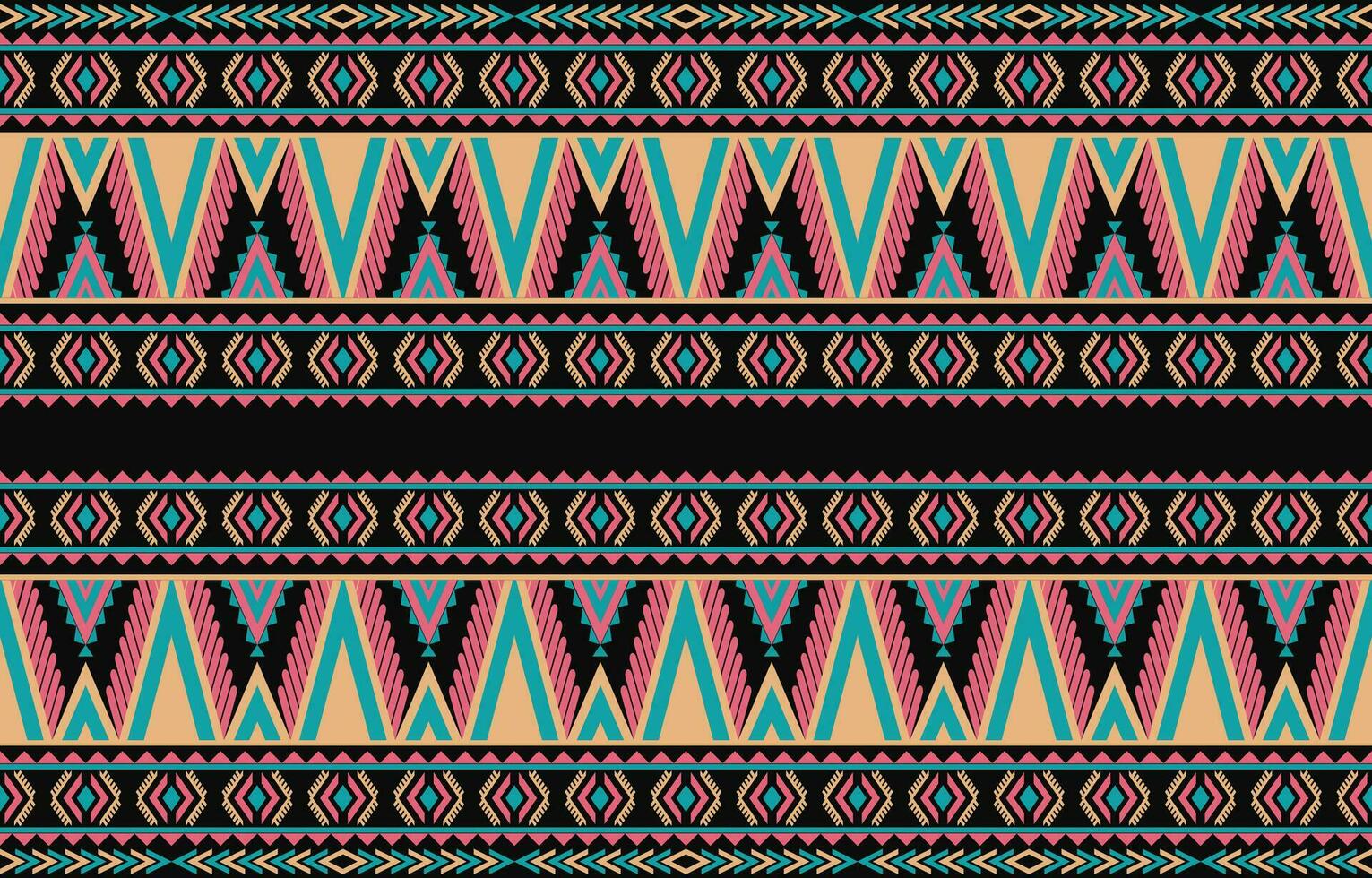 ethnisch abstrakt Ikat Kunst. aztekisch Ornament drucken. geometrisch ethnisch Muster nahtlos Farbe orientalisch. Design zum Hintergrund ,Vorhang, Teppich, Hintergrund, Kleidung, Verpackung, Batik, Vektor Illustration.