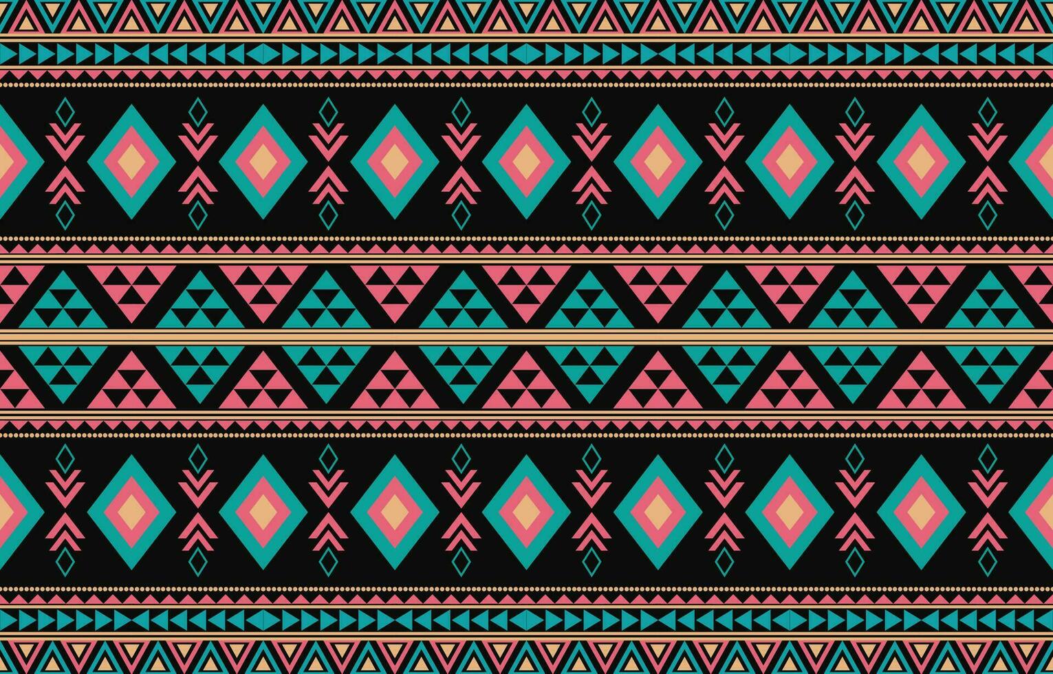 ethnisch abstrakt Ikat Kunst. aztekisch Ornament drucken. geometrisch ethnisch Muster nahtlos Farbe orientalisch. Design zum Hintergrund ,Vorhang, Teppich, Hintergrund, Kleidung, Verpackung, Batik, Vektor Illustration.