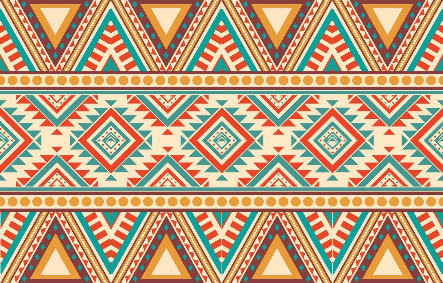 ethnisch abstrakt Ikat Kunst. aztekisch Ornament drucken. geometrisch ethnisch Muster nahtlos Farbe orientalisch. Design zum Hintergrund ,Vorhang, Teppich, Hintergrund, Kleidung, Verpackung, Batik, Vektor Illustration.