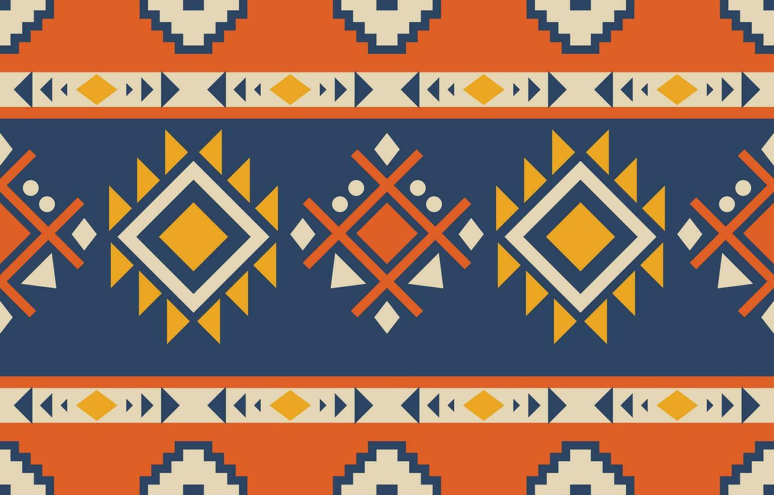 ethnisch abstrakt Ikat Kunst. aztekisch Ornament drucken. geometrisch ethnisch Muster nahtlos Farbe orientalisch. Design zum Hintergrund ,Vorhang, Teppich, Hintergrund, Kleidung, Verpackung, Batik, Vektor Illustration.