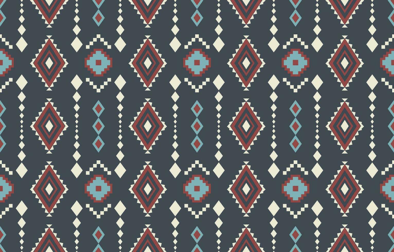 ethnisch abstrakt Ikat Kunst. aztekisch Ornament drucken. geometrisch ethnisch Muster nahtlos Farbe orientalisch. Design zum Hintergrund ,Vorhang, Teppich, Hintergrund, Kleidung, Verpackung, Batik, Vektor Illustration.