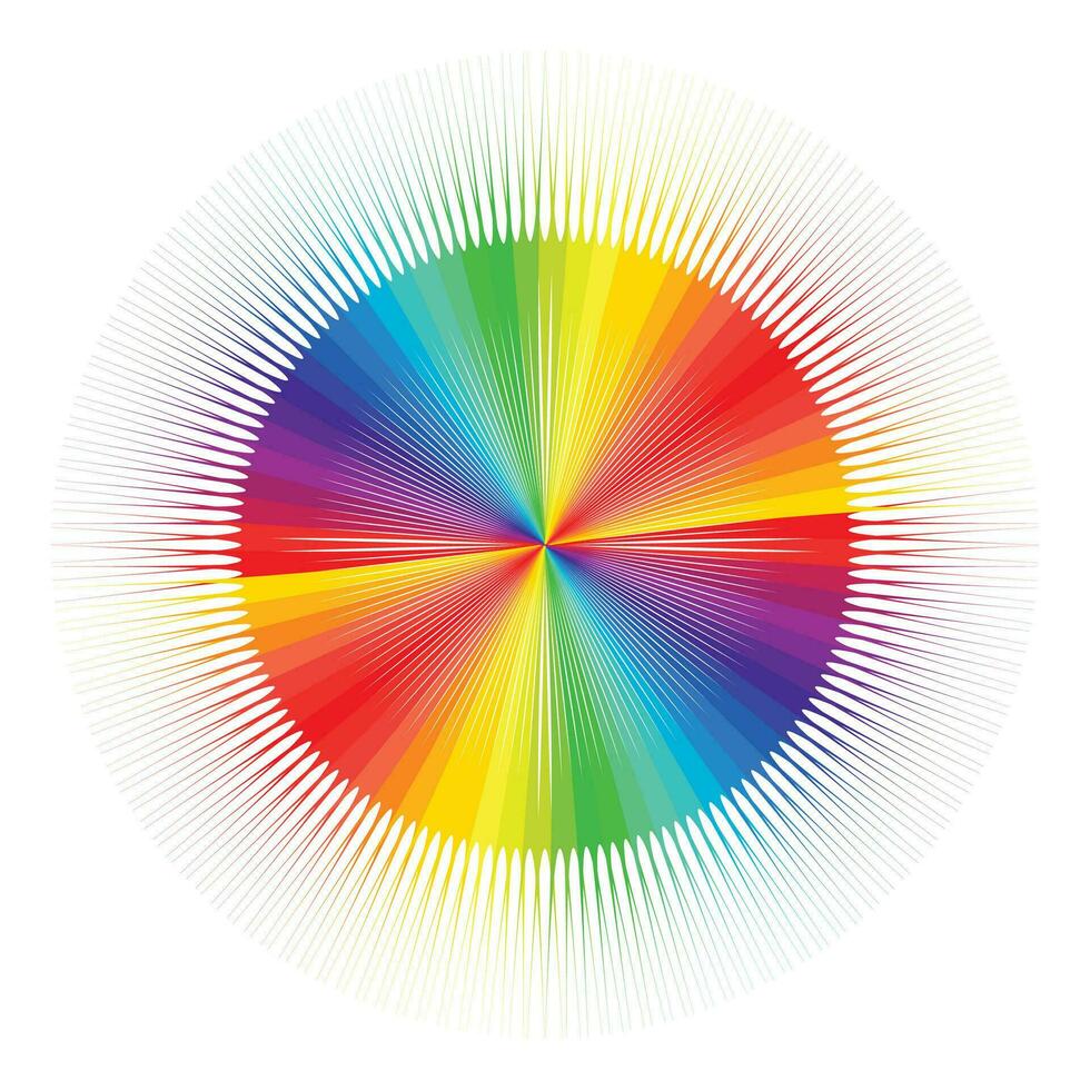 vektor abstrakt regnbåge cirklar effekt bakgrund