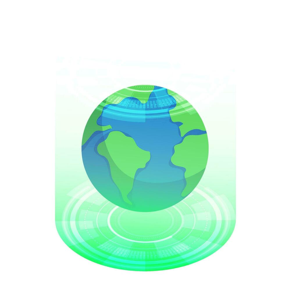 grön teknologi element isometrisk ikon. vektor
