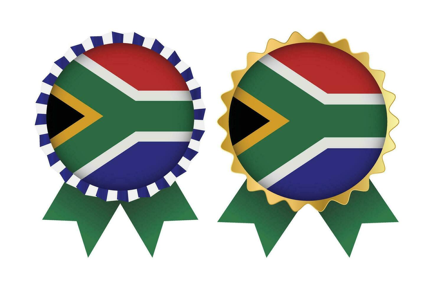 Vektor Medaille einstellen Designs von Süd Afrika Vorlage