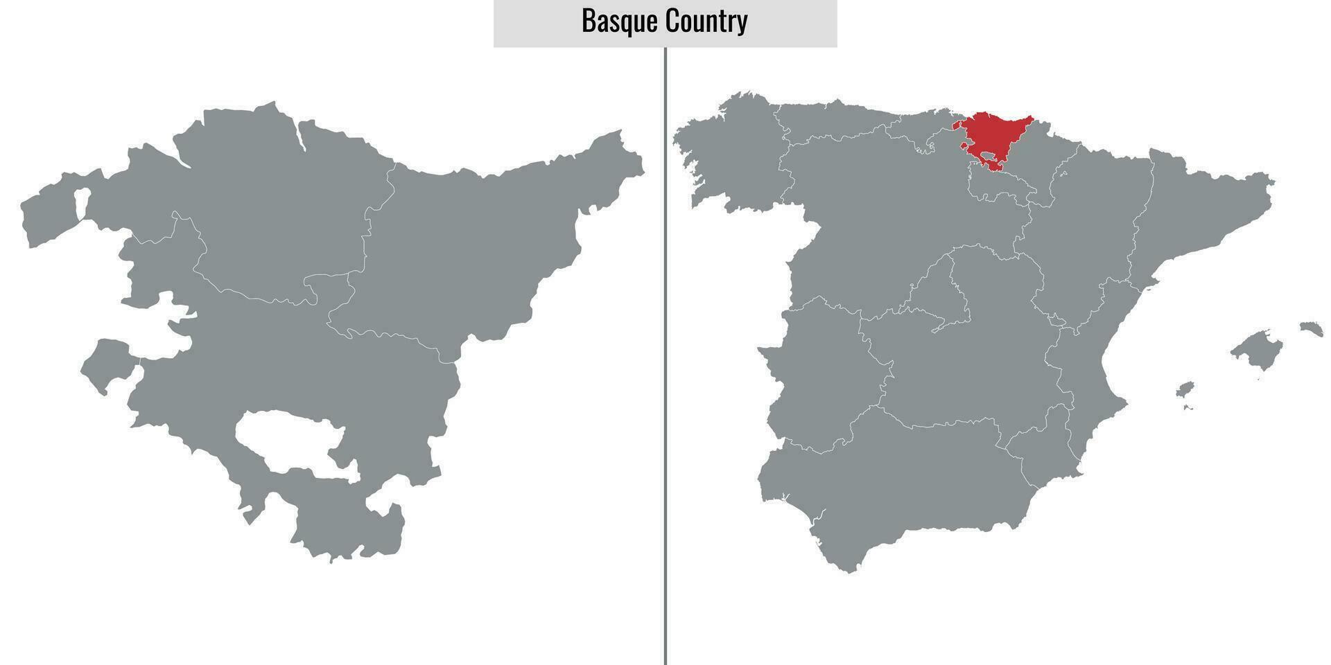 Karte Region von Spanien vektor