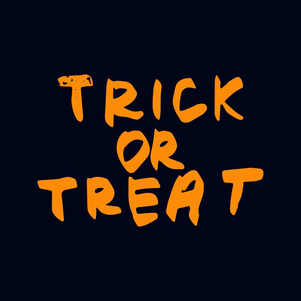 slogan halloween är en lura eller behandla. vektor