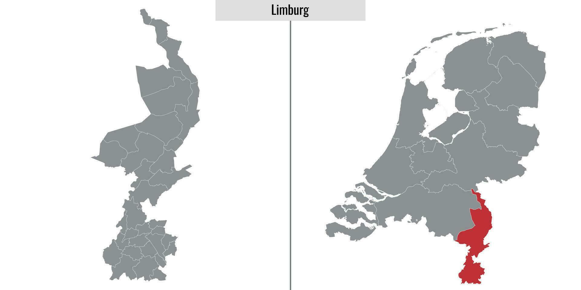 Karte Region von Niederlande vektor