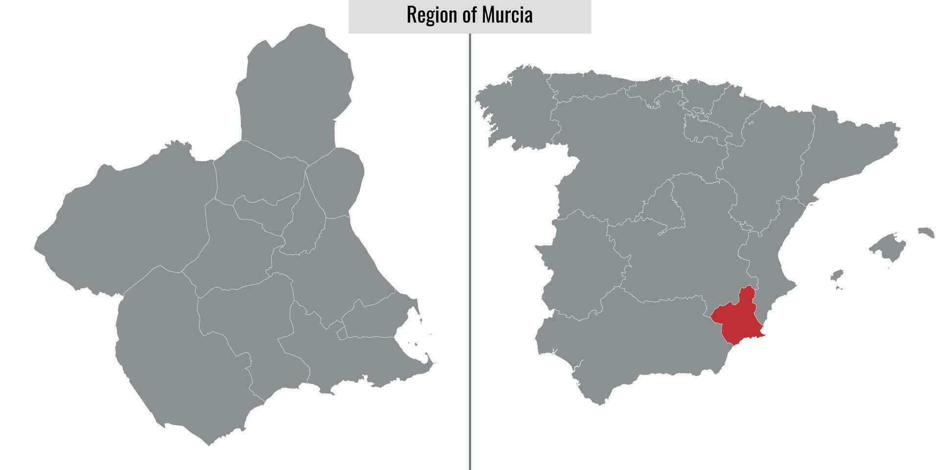 Karte Region von Spanien vektor