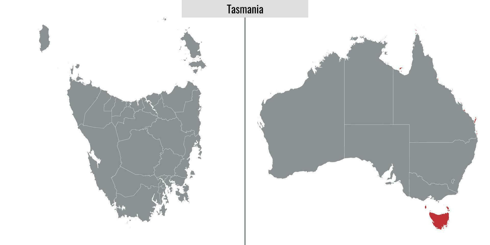 Karte Zustand von Australien vektor