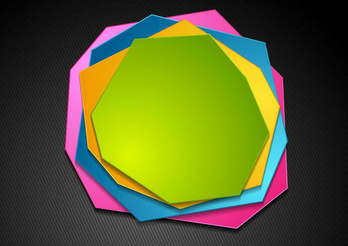 färgrik polygonal geometrisk former abstrakt bakgrund vektor