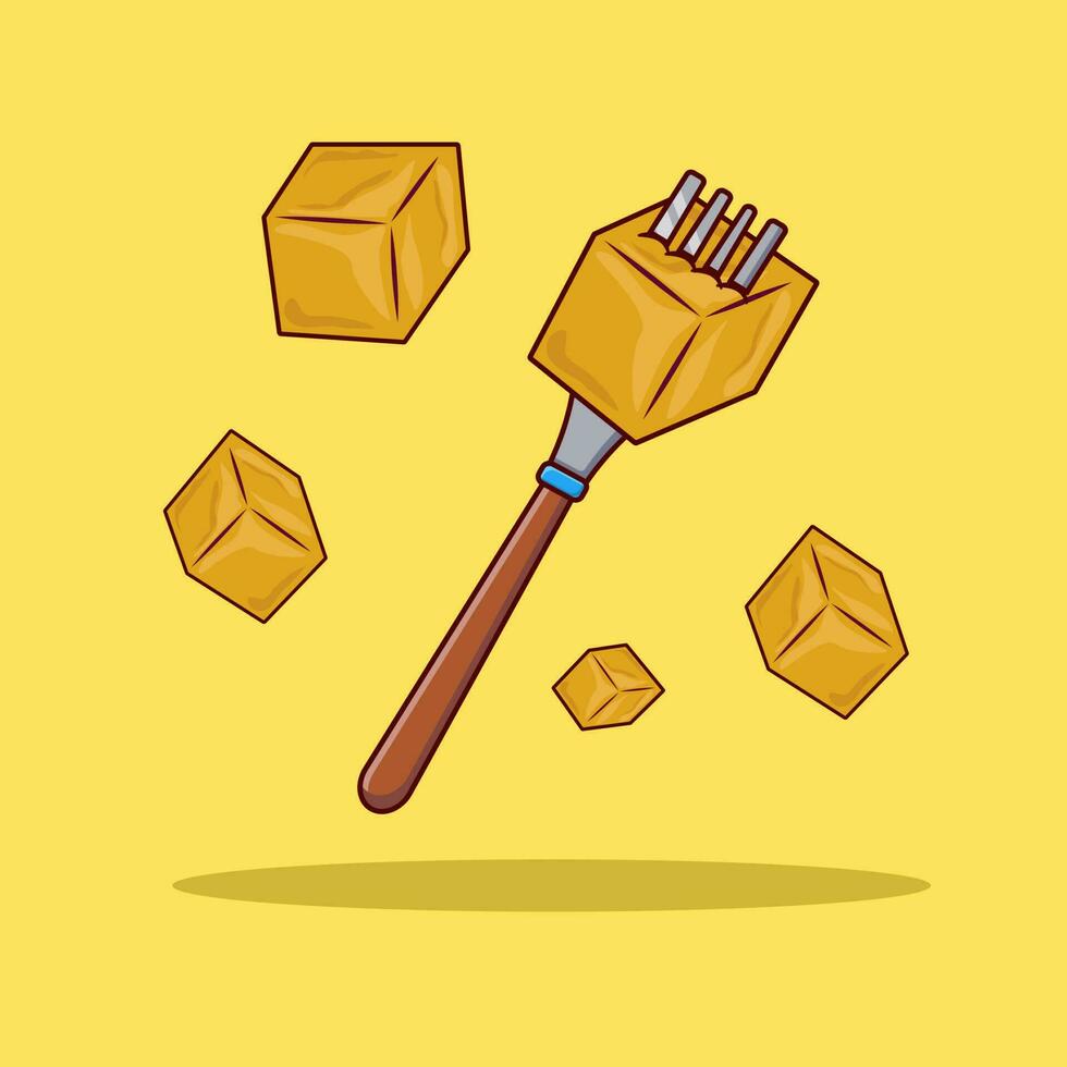 detailliert Tofu Illustration zum Essen Symbol vektor