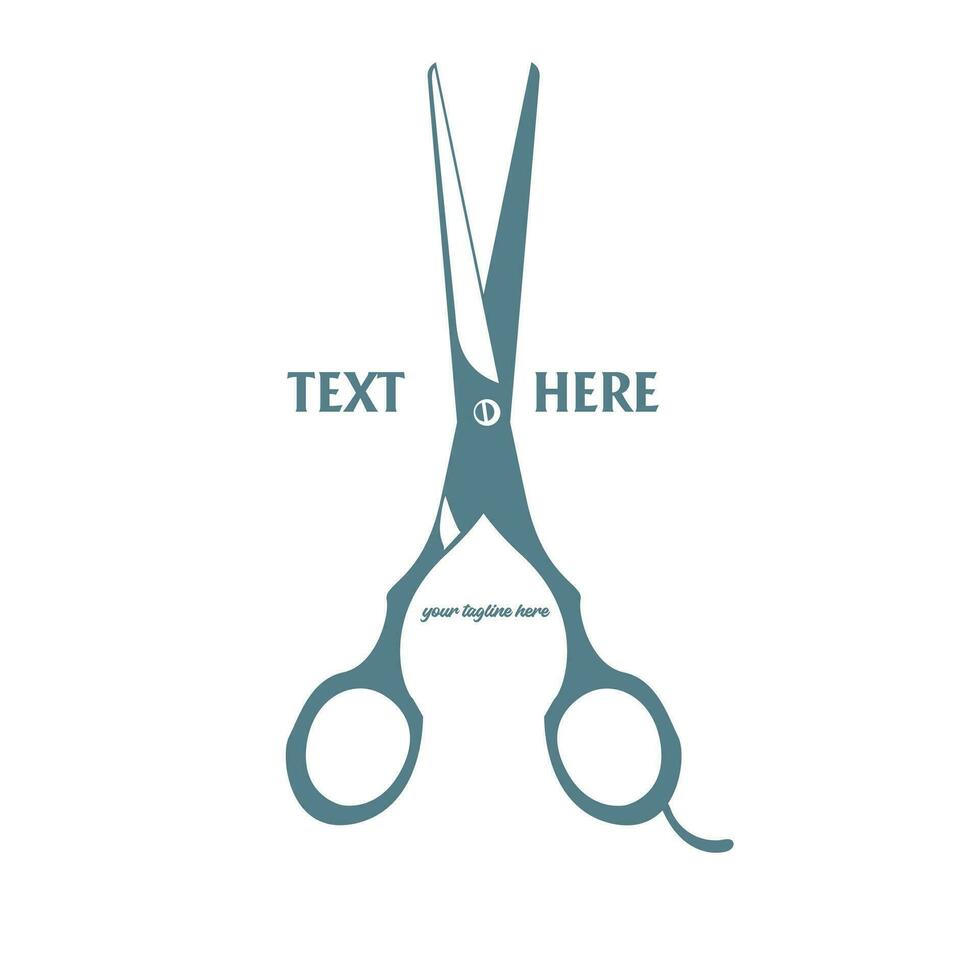 årgång hår fräs scissor symbol ikon vektor för frisör