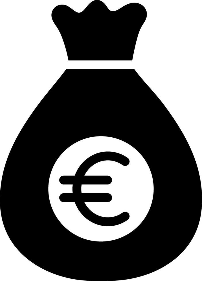 solide Symbol zum Euro vektor