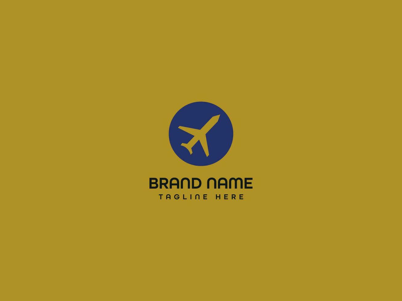 Flugzeug Brief Logo Design vektor