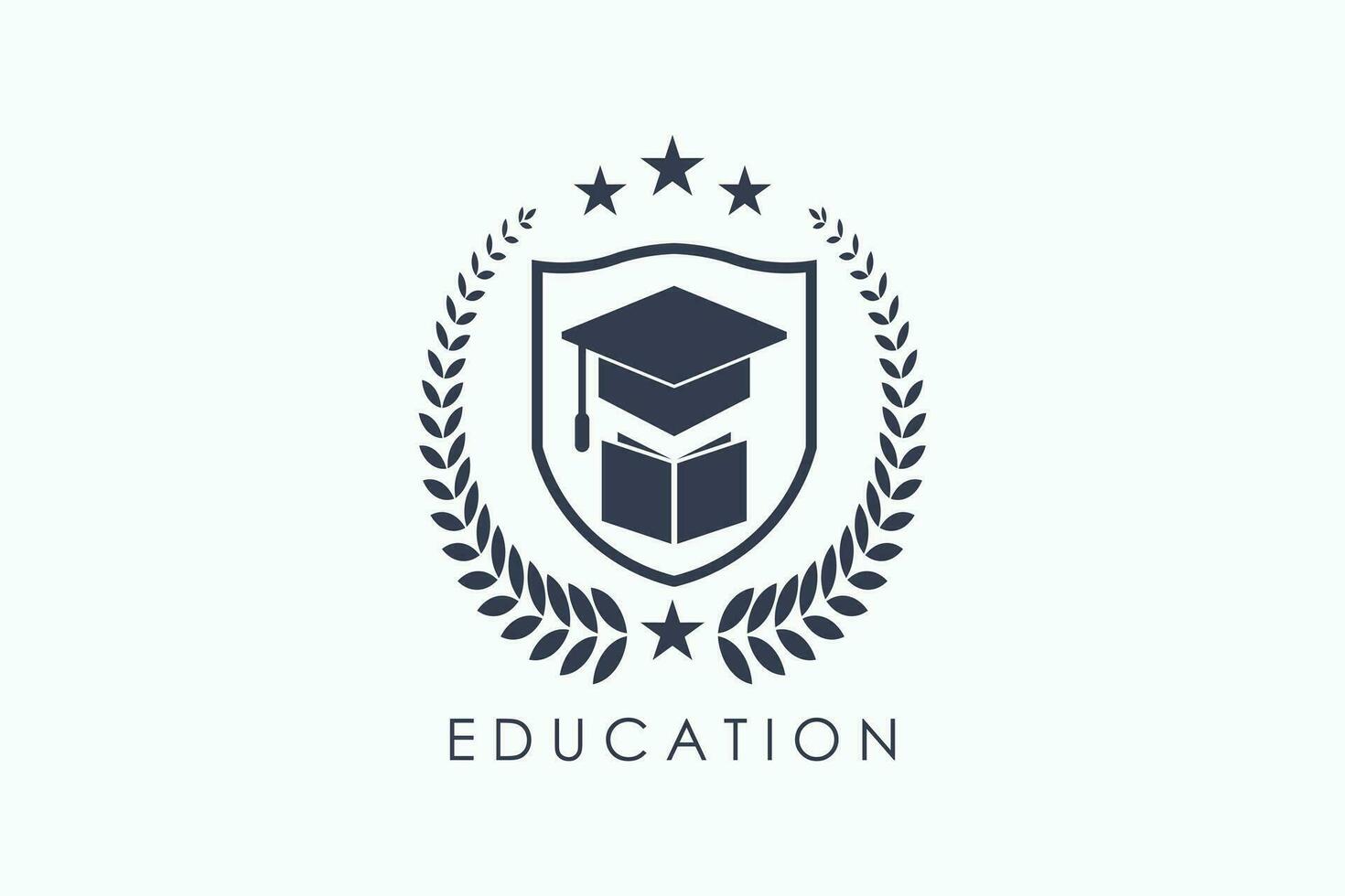 Bildung Logo Design mit einzigartig Konzept vektor