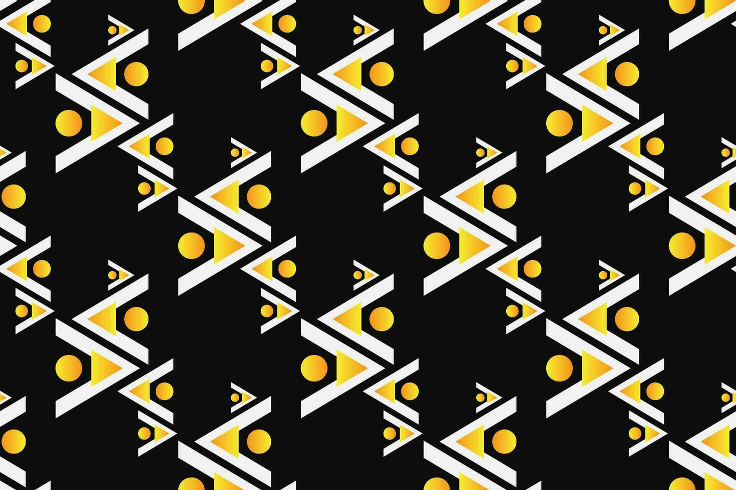 geometrisk sömlös mönster. abstrakt geometrisk grafisk design mönster. sömlös geometrisk mönster med svart och gul Färg. vektor