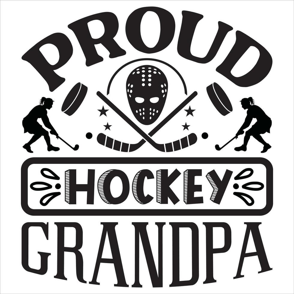 stolt hockey morfar vektor