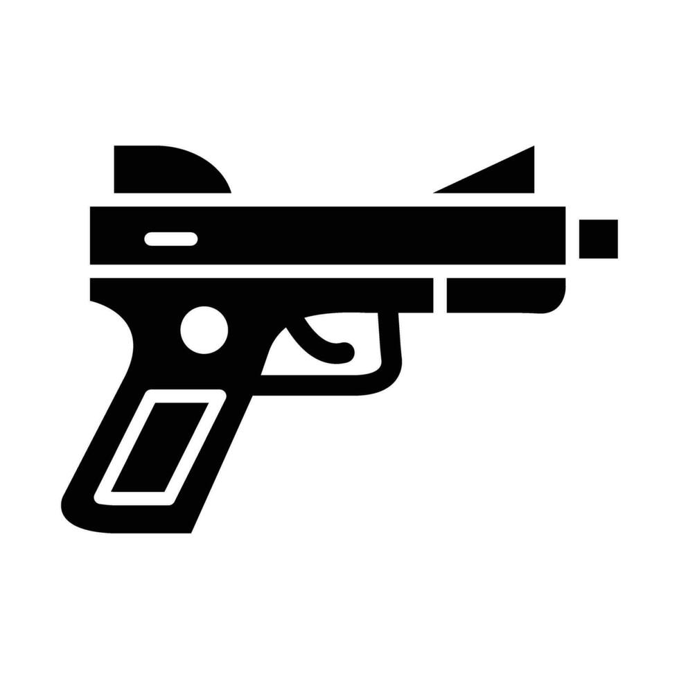 pistol vektor glyf ikon för personlig och kommersiell använda sig av.