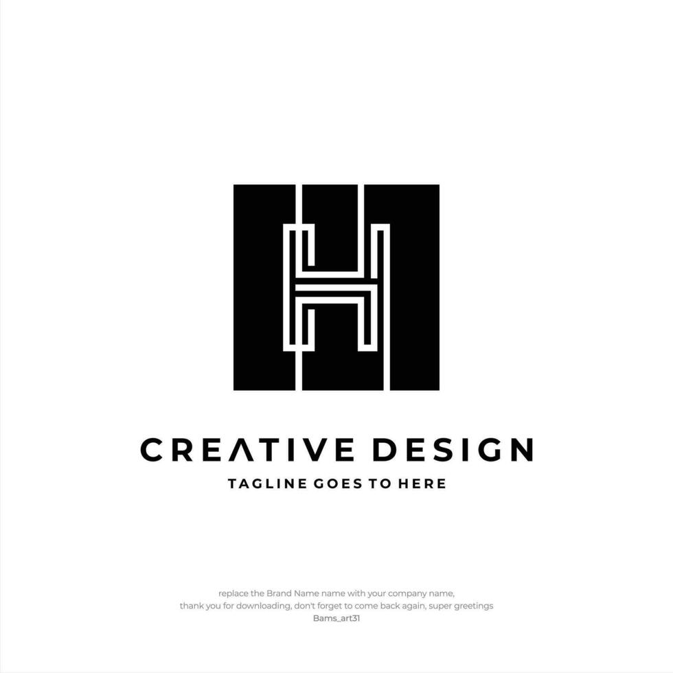 Brief h Logo Design. kreativ Initiale Brief h Logo. Brief h Symbol, Brief h Geschäft. vektor